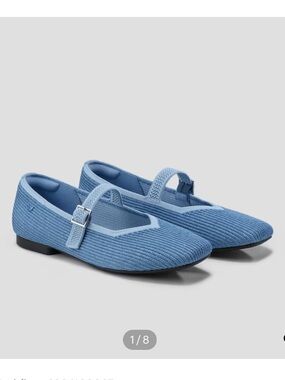 VIVAIA Margot Square Toe Mary Jane Ribbed Knit